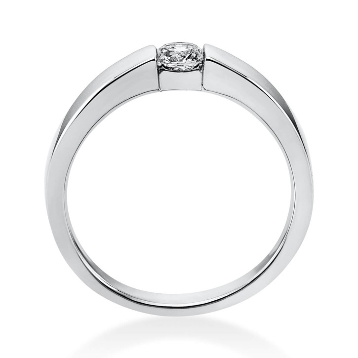 Solitär Ring aus 950 Platin mit Brillant 0.20 Ct