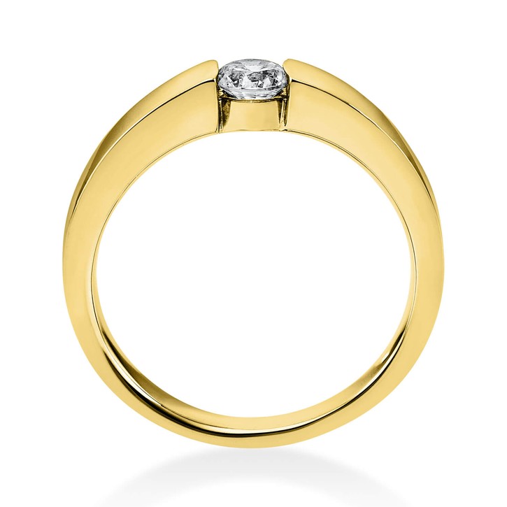 Solitär Ring aus 585 Gelbgold mit Brillant 0.25 Ct