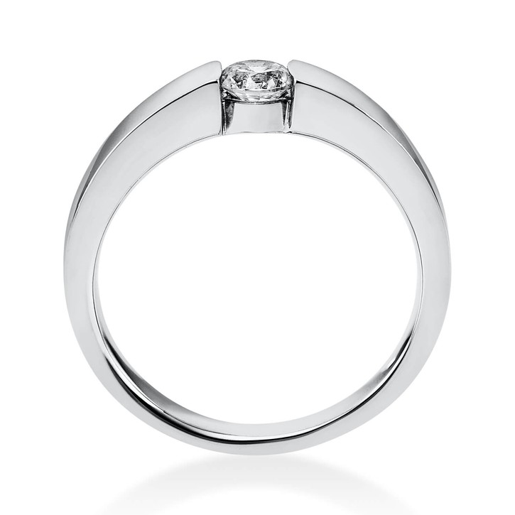 Solitär Ring aus 750 Weißgold mit Brillant 0.25 Ct