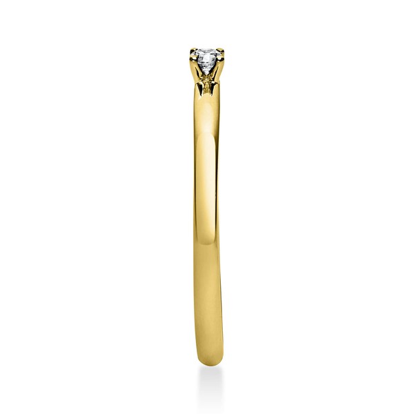 Solitär Ring aus 750 Gelbgold mit Brillant 0.05 Ct