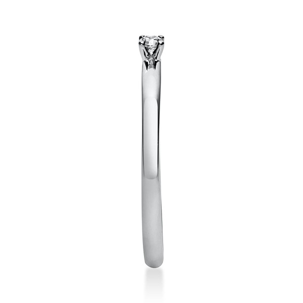 Solitär Ring aus 585 Weißgold mit Brillant 0.05 Ct