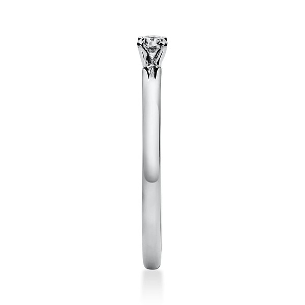 Solitär Ring aus 585 Weißgold mit Brillant 0.10 Ct