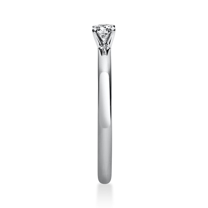 Solitär Ring aus 950 Platin mit Brillant 0.15 Ct