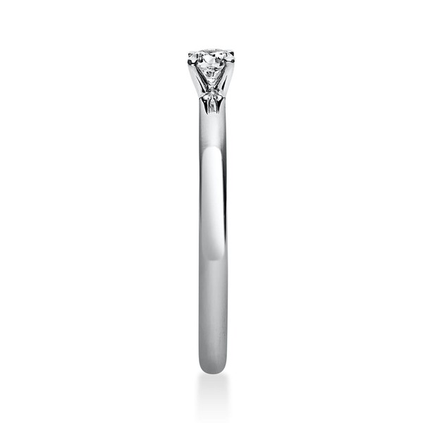 Solitär Ring aus 750 Weißgold mit Brillant 0.15 Ct