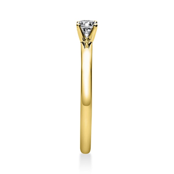 Solitär Ring aus 750 Gelbgold mit Brillant 0.20 Ct