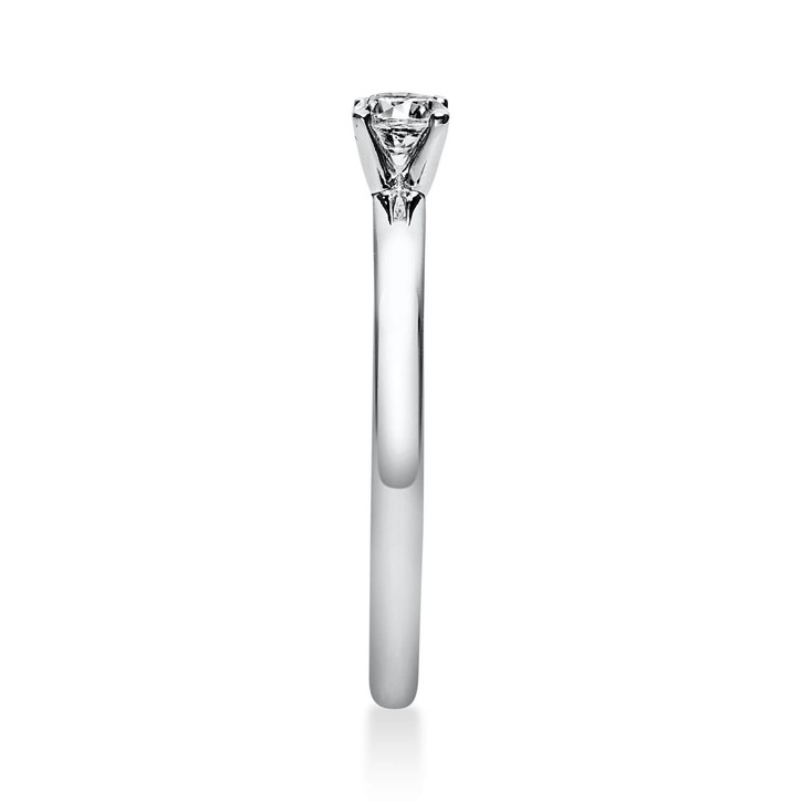 Solitär Ring aus 585 Weißgold mit Brillant 0.20 Ct