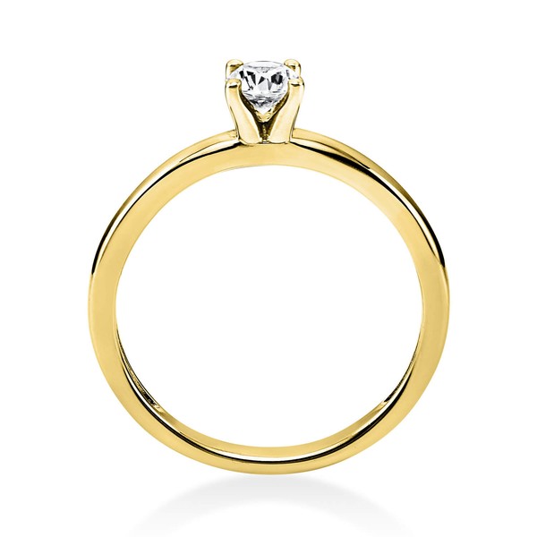 Solitär Ring aus 585 Gelbgold mit Brillant 0.25 Ct
