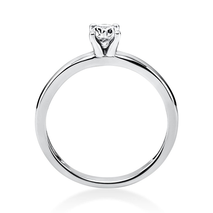 Solitär Ring aus 585 Weißgold mit Brillant 0.25 Ct