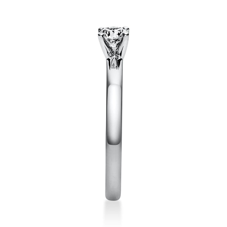 Solitär Ring aus 585 Weißgold mit Brillant 0.25 Ct
