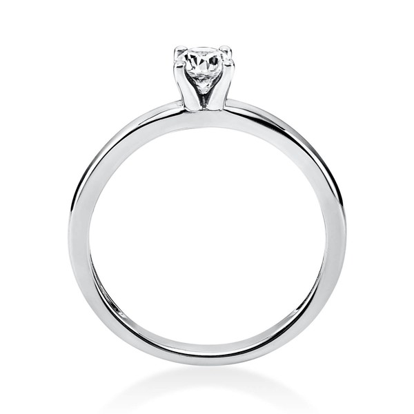Solitär Ring aus 585 Weißgold mit Brillant 0.25 Ct