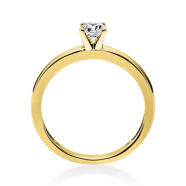 Solitär Ring aus 585 Gelbgold mit Brillant 0.30 Ct
