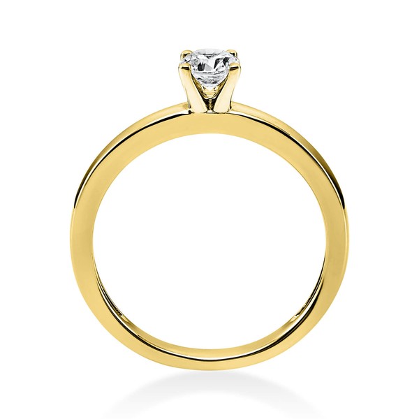 Solitär Ring aus 585 Gelbgold mit Brillant 0.30 Ct