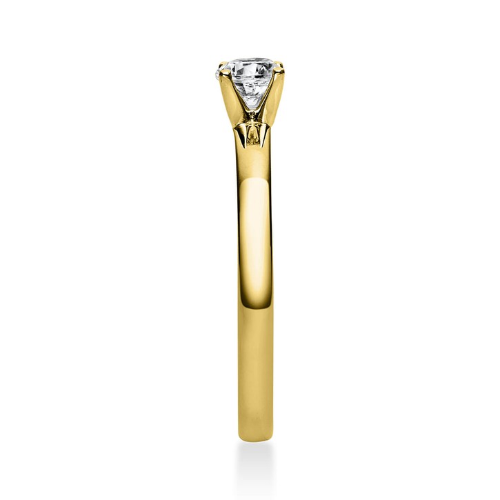 Solitär Ring aus 750 Gelbgold mit Brillant 0.30 Ct