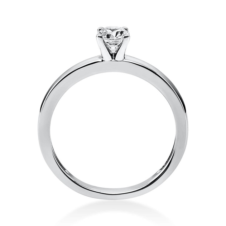 Solitär Ring aus 750 Weißgold mit Brillant 0.30 Ct