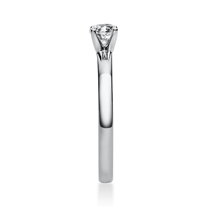 Solitär Ring aus 750 Weißgold mit Brillant 0.30 Ct