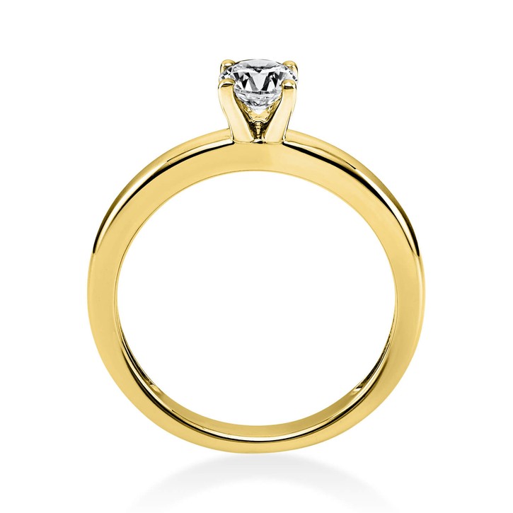 Solitär Ring aus 585 Gelbgold mit Brillant 0.40 Ct