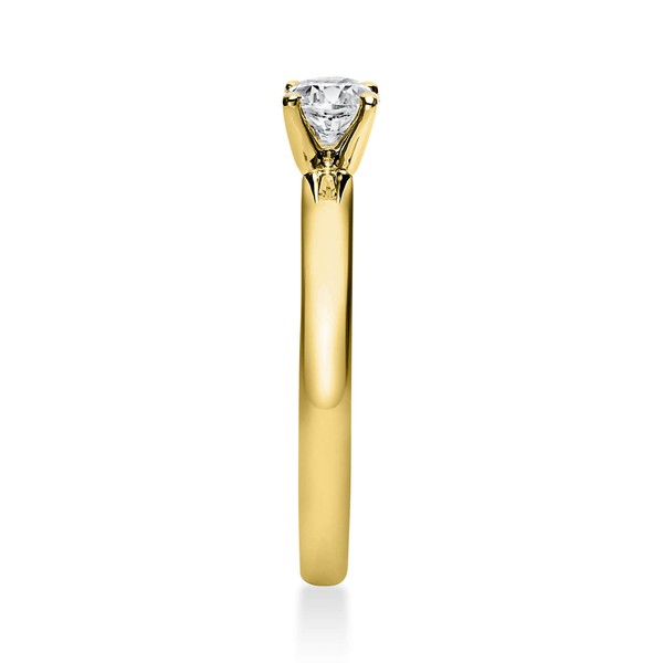 Solitär Ring aus 585 Gelbgold mit Brillant 0.40 Ct