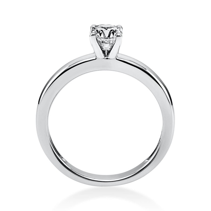 Solitär Ring aus 585 Weißgold mit Brillant 0.40 Ct