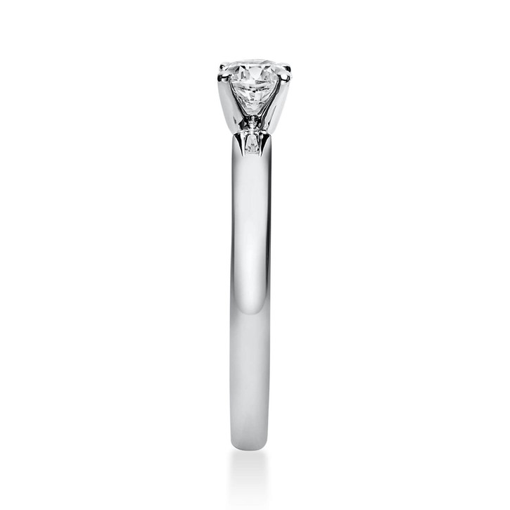 Solitär Ring aus 585 Weißgold mit Brillant 0.40 Ct