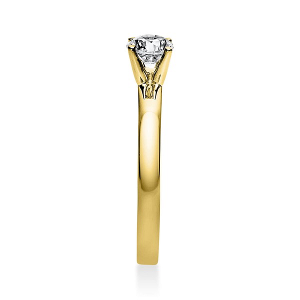 Solitär Ring aus 585 Gelbgold mit Brillant 0.50 Ct