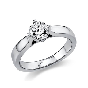 Solitär Ring Damenring 750 Gold Weißgold Diamant Brillant 0,70 Ct. 4er-Krappe