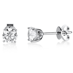 Ohrstecker Ohrringe 950 Platin 2 Diamanten Brillanten 1,00 Ct. 4er-Krappe Ø4,9mm Ohrstecker Ohrringe 950 Platin 2 Diamanten Brillanten 1,00 Ct. 4er-Krappe Ø4,9mm