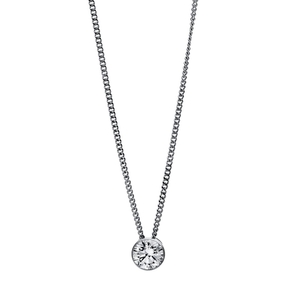 Solitär Collier Kette aus 950 Platin mit Brillant 0,30 Ct. Zarge L: 43cm