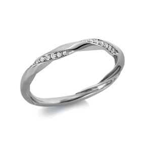 Ring aus 750 Gold Weißgold 27 Brillanten 0,1ct TW-SI B:1,9mm