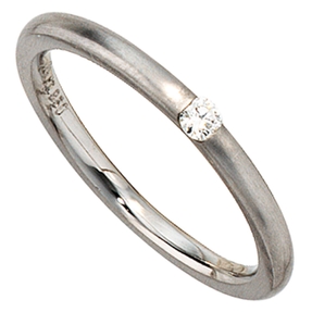Solitär Ring Diamant Brillant 950 Platin Platinring schlicht Solitär Ring Diamant Brillant 950 Platin Platinring schlicht