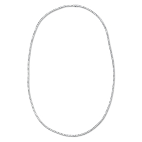 Collier aus 750 Gold Weißgold 263 Brillanten 7,2ct TW-SI L:65cm