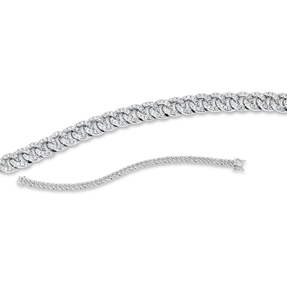 Armband aus 750 Weißgold 504 Brillanten 1,44ct TW-SI B:4,9mm L:16,5cm Armband aus 750 Weißgold 504 Brillanten 1,44ct TW-SI B:4,9mm L:16,5cm