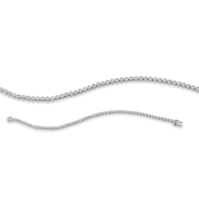 Armband aus 750 Gold Weißgold 54 Brillanten 1ct TW-SI B:3,2mm L:18cm Zarge