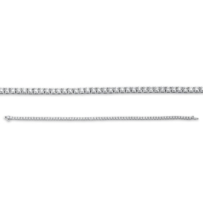 Armband aus 750 Gold Weißgold 68 Brillanten 3,01ct TW-SI L:18cm 4er-Krappe