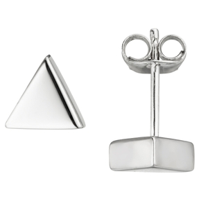Ohrstecker Ohrringe Dreieck 925 Silber Silberohrstecker Ohrschmuck schlicht