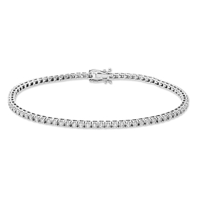 Armband aus 750 Gold Weißgold 77 Brillanten 2,03ct TW-SI B:1,8mm L:18cm 4er-Krappe Armband aus 750 Gold Weißgold 77 Brillanten 2,03ct TW-SI B:1,8mm L:18cm 4er-Krappe