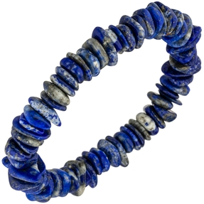 Armband Armschmuck aus Lapislazuli blau Edelsteinarmband elastisch endlos 19cm Armband Armschmuck aus Lapislazuli blau Edelsteinarmband elastisch endlos 19cm