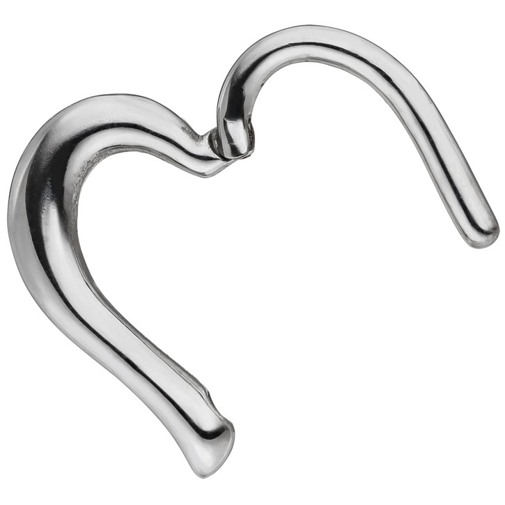 Segmentring Herz aus Edelstahl Ringstärke 1,2mm