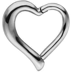 Piercing Segmentring Herz aus Edelstahl mit Klick-System Ringstärke 1,2mm Piercing Segmentring Herz aus Edelstahl mit Klick-System Ringstärke 1,2mm