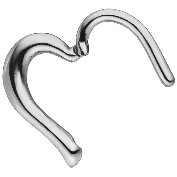 Segmentring Herz aus Edelstahl Ringstärke 1,2mm
