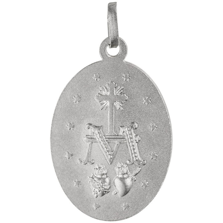 Anhänger Amulett Milagrosa oval 925 Silber