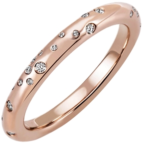 Ring Damenring mit 34 verstreuten Diamanten Brillanten 585 Gold Rotgold Rosegold Ring Damenring mit 34 verstreuten Diamanten Brillanten 585 Gold Rotgold Rosegold