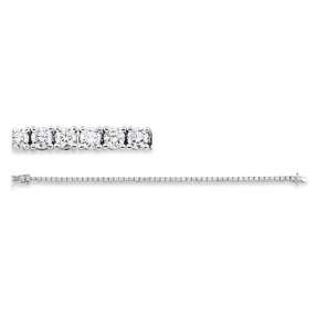 Armband aus 750 Gold Weißgold 54 Brillanten 4,05ct TW-SI L:17,8cm