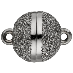 11,1mm Kettenverschluss Kettenschließe Kugelförmig Magnet-Schließe 925 Silber