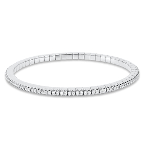 Armband Flex-Band aus 750 Weißgold 114 Brillanten 1,5ct TW-SI B:3,6mm L:18cm Armband Flex-Band aus 750 Weißgold 114 Brillanten 1,5ct TW-SI B:3,6mm L:18cm
