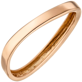 Ring gebogener Damenring 375 Gold Rotgold Rosegold Rotgoldring Fingerschmuck