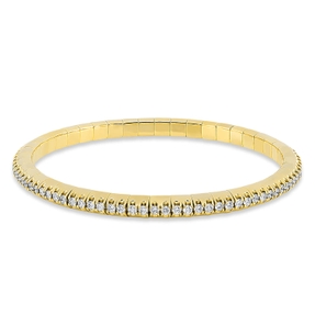 Armband Flex-Band aus 750 Gold Gelbgold 90 Brillanten 2,5ct TW-SI L:18cm Armband Flex-Band aus 750 Gold Gelbgold 90 Brillanten 2,5ct TW-SI L:18cm