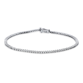 Armband aus 750 Gold Weißgold 103 Brillanten 1,16ct TW-SI L:17,5cm