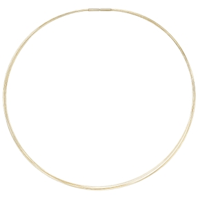 1,4mm Halsreif 5-reihige Halskette aus 585 Gold Gelbgold Halsschmuck, 45cm