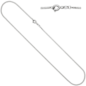 1,7 mm Kette Panzerkette aus 333 Gold Weißgold Halskette Halsschmuck, 36cm 1,7 mm Kette Panzerkette aus 333 Gold Weißgold Halskette Halsschmuck, 36cm