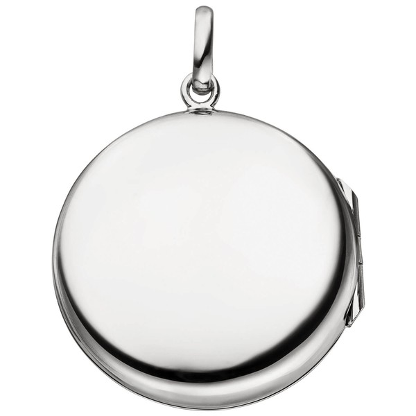 Anhänger 25,2mm Medaillon für 2 Fotos 925 Silber